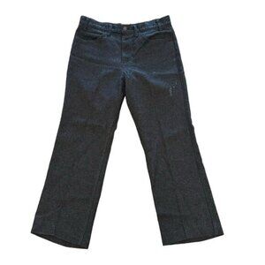 Vintage Levi's Black Label Western Pants Mens 34x30 Brown Ranch Flare 70s Flaw